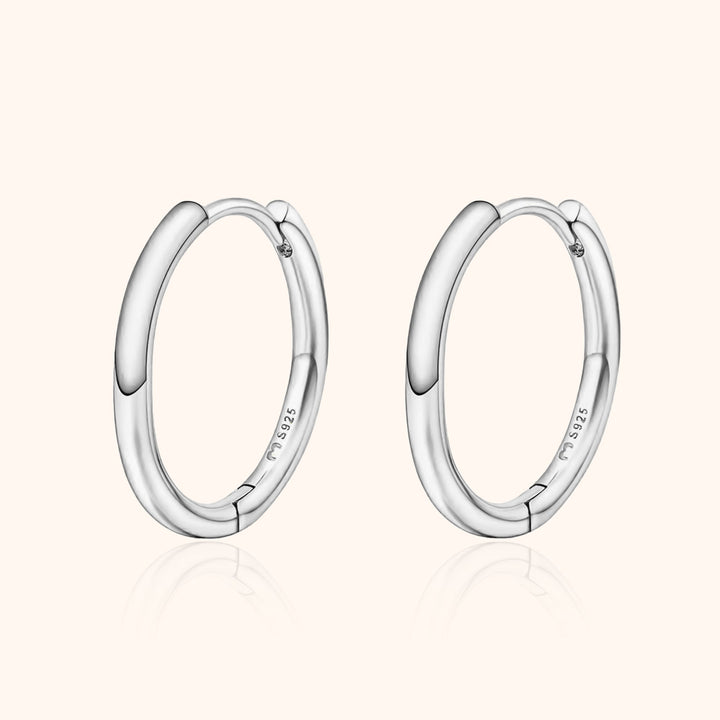 Classic Hoops - Aurina-1.19 cm-Silver-State of Style