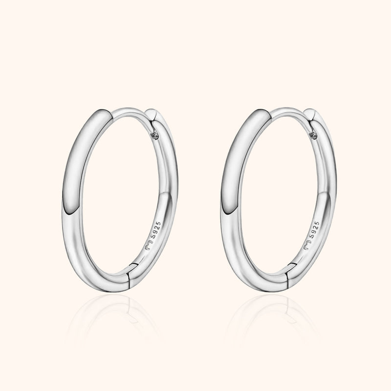 Classic Hoops - Aurina-1.19 cm-Silver-State of Style