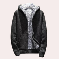 Classic Knitted Hoodie for Men - Milan-Black-S-State of Style
