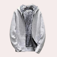 Classic Knitted Hoodie for Men - Milan-Grey-S-State of Style