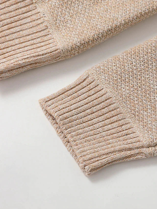 Classic Knitted Men's Jumper - Oscar-Khaki-M-State of Style