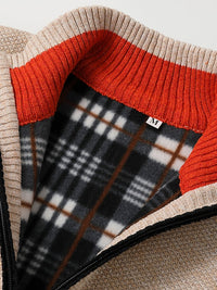 Classic Knitted Men's Sweater - Oscar-Khaki-M-State of Style