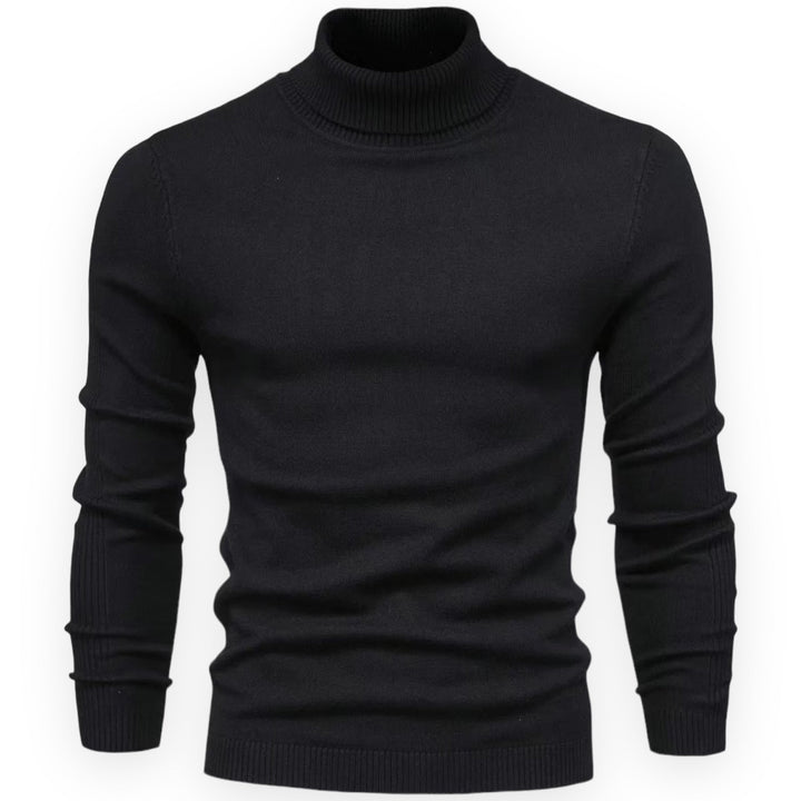 Classic Knitted Men's Sweater - Valen-Black-S-State of Style