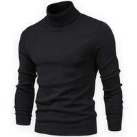 Classic Knitted Men's Sweater - Valen-Black-S-State of Style
