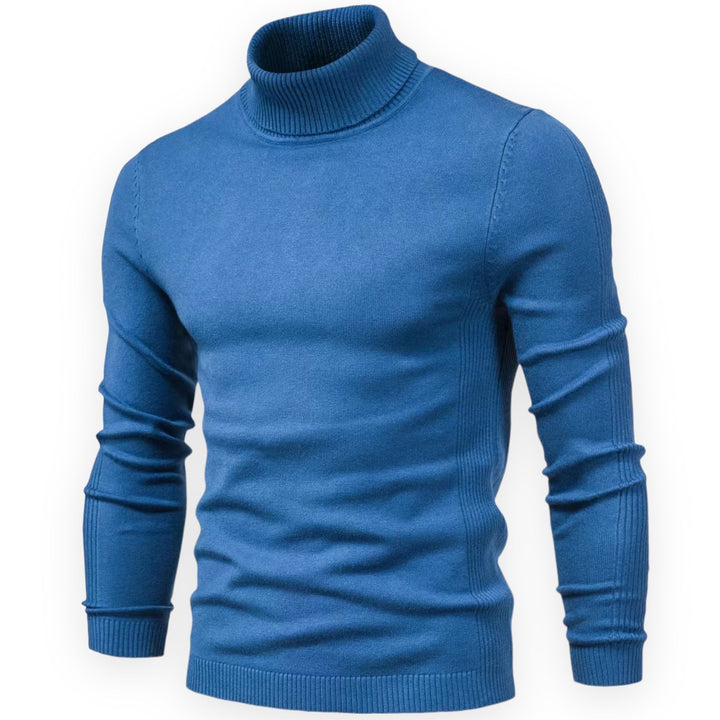 Classic Knitted Men's Sweater - Valen-Blue-S-State of Style