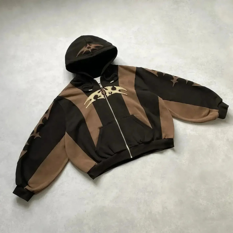 Classic Ladies Hoodie - Noa-Black Brown-XS-State of Style