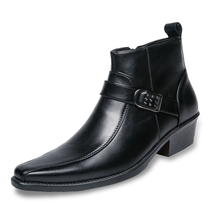 Classic Leather Men’s Boots - Felix-Black-8-State of Style