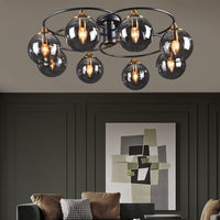 Classic LED Ceiling Light - LumiAura-8-Smoky Grey-Warm White-State of Style