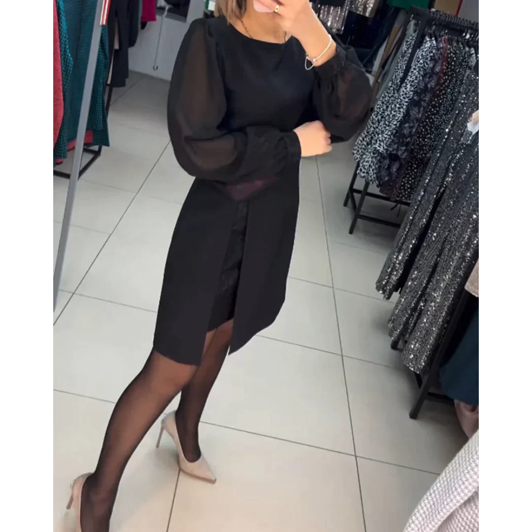 Classic Long Sleeve Dress - Isabelle-S-State of Style