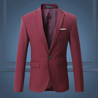 Classic Men's Blazer - Maxim-Wine Red-S-State of Style