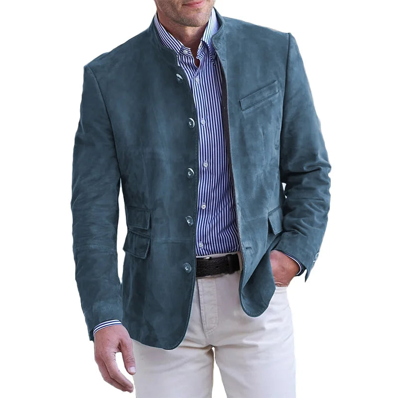 Classic Men's Coat - Maxim-Blue-S-State of Style