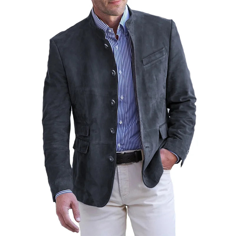 Classic Men's Coat - Maxim-Navy-S-State of Style