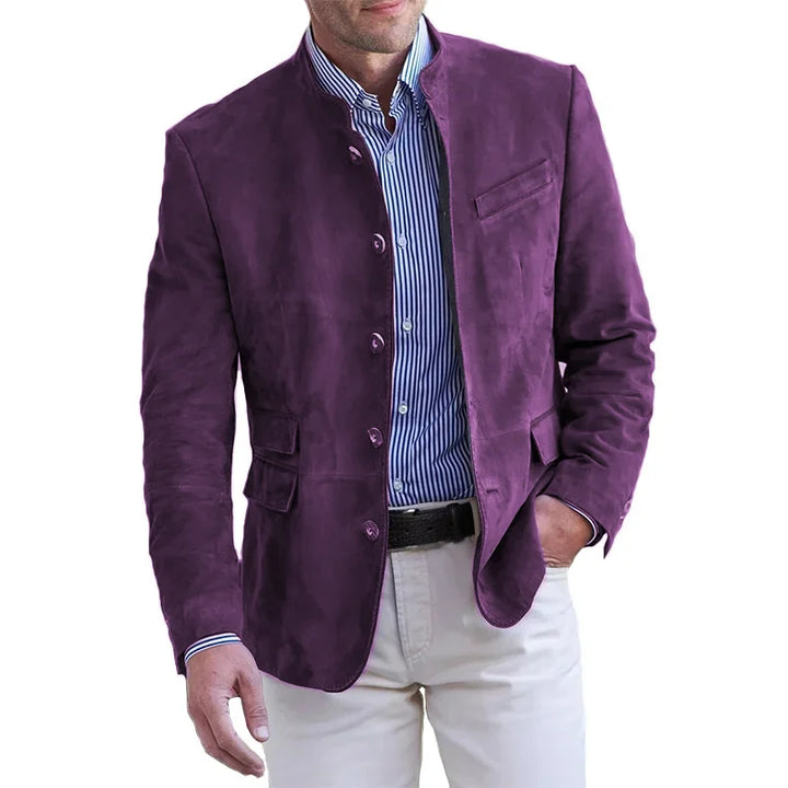 Classic Men's Coat - Maxim-Purple-S-State of Style
