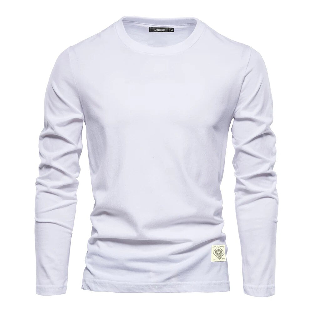 Classic Men's Long-Sleeved Cotton Shirt – Joris-White-XS-State of Style