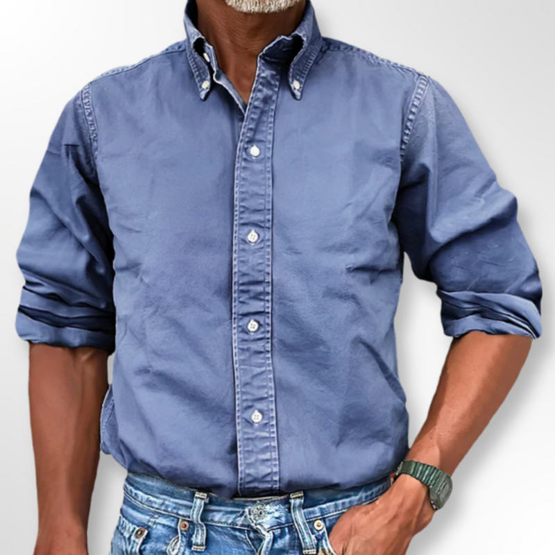Classic Men's Shirt - Victor-Blue-S-State of Style