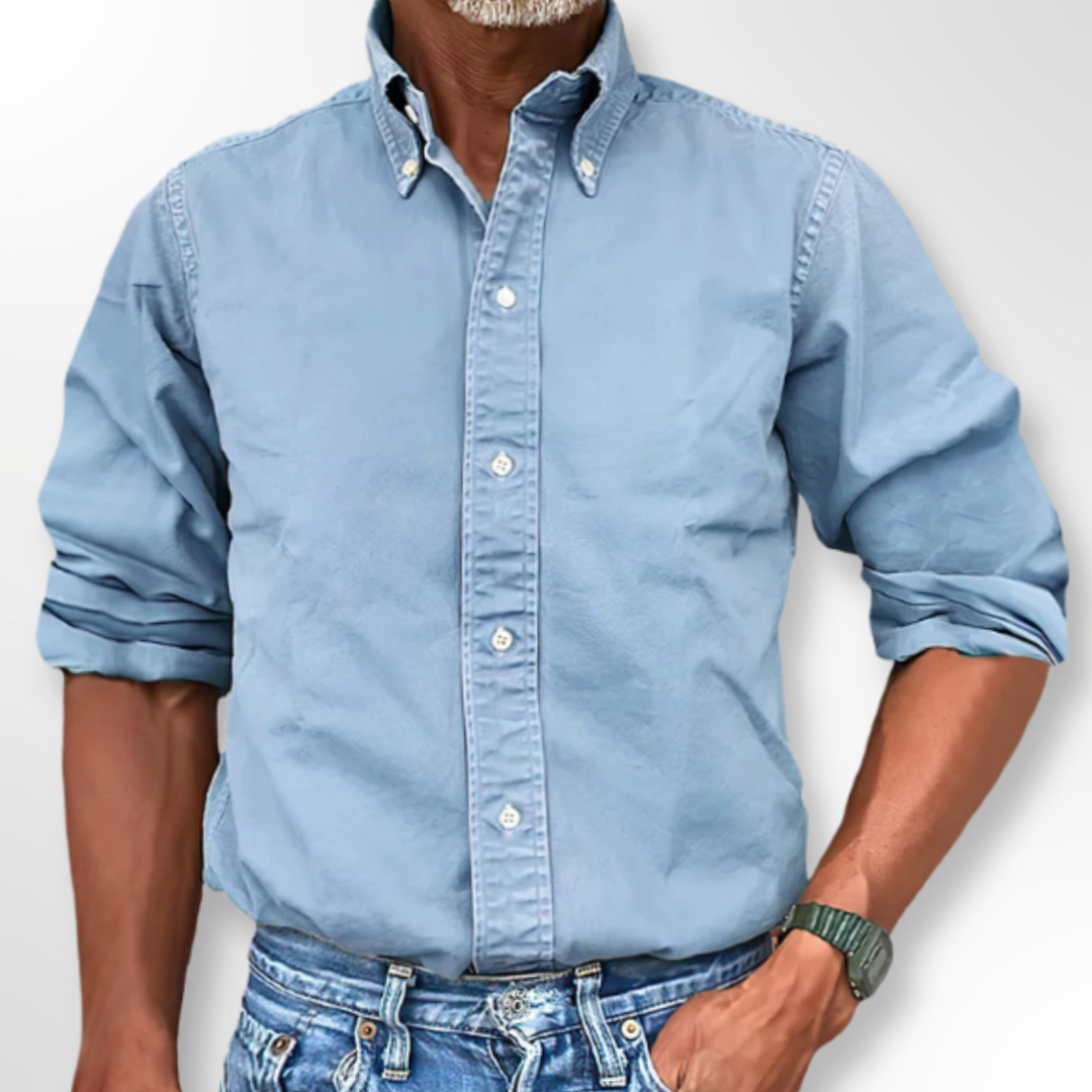Classic Men's Shirt - Victor-Light blue-S-State of Style