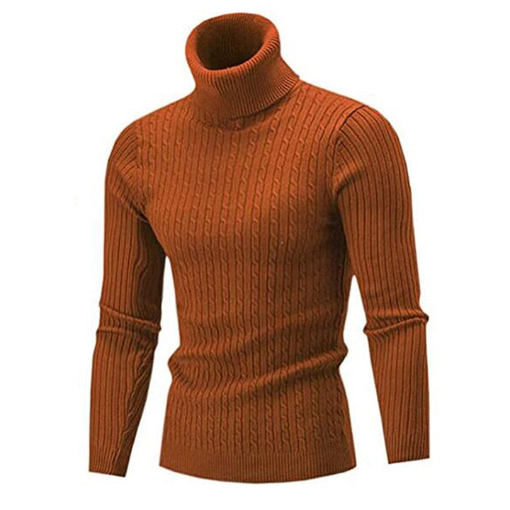 Classic Men's Turtleneck Sweater - SummitLayer-Brown-S-State of Style