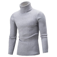 Classic Men's Turtleneck Sweater - SummitLayer-Grey-S-State of Style