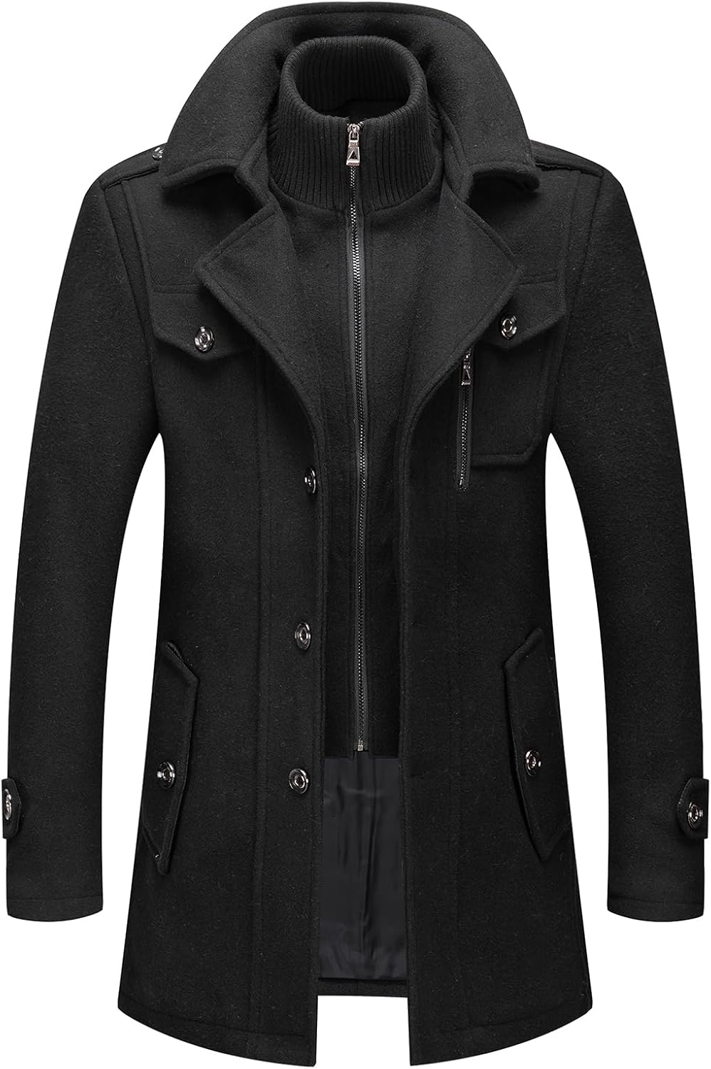 Classic Men's Winter Blazer - Luca-Black-S-State of Style