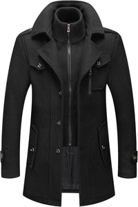 Classic Men's Winter Blazer - Luca-Black-S-State of Style