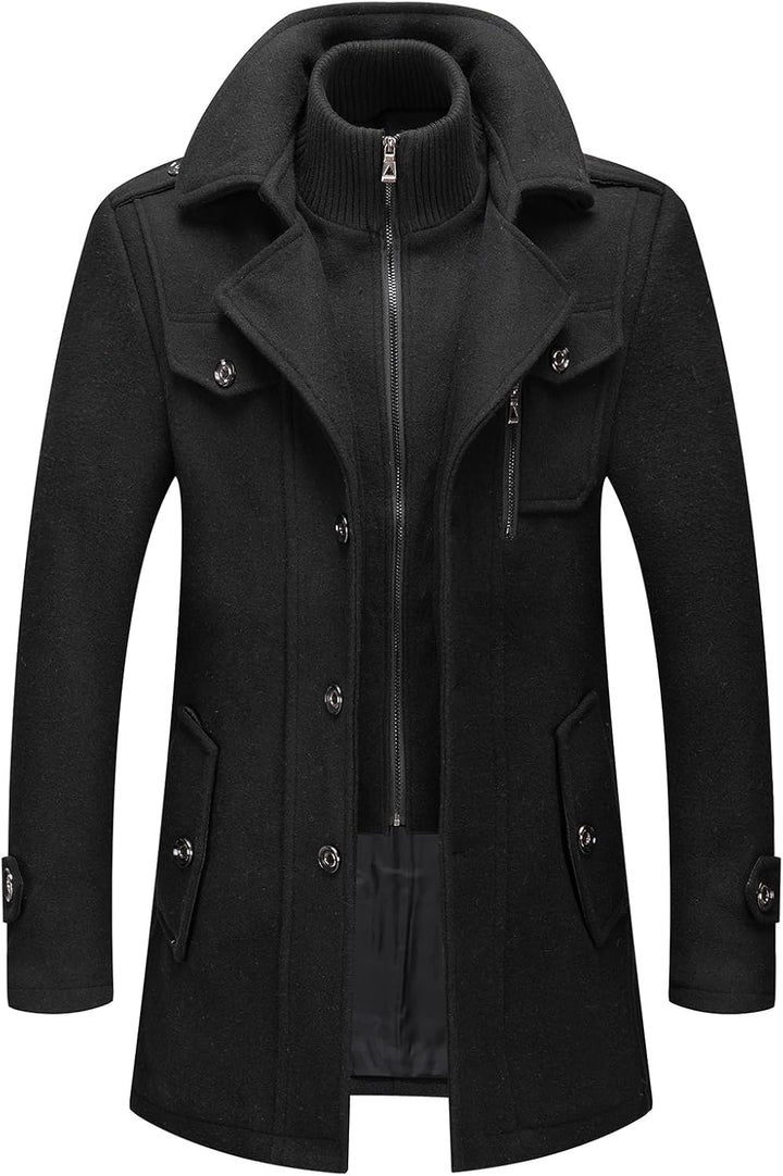 Classic Men's Winter Blazer - Luca-Black-S-State of Style