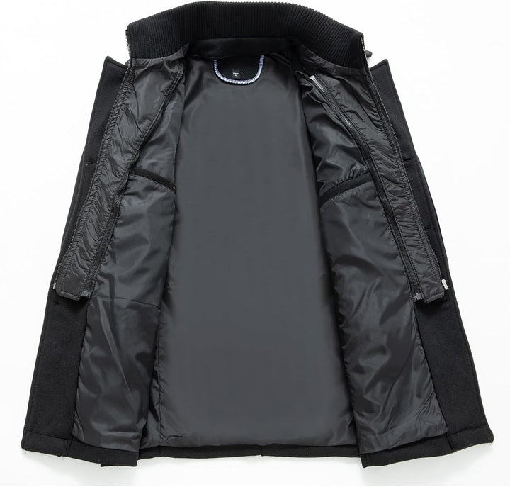 Classic Men's Winter Blazer - Luca-Black-S-State of Style