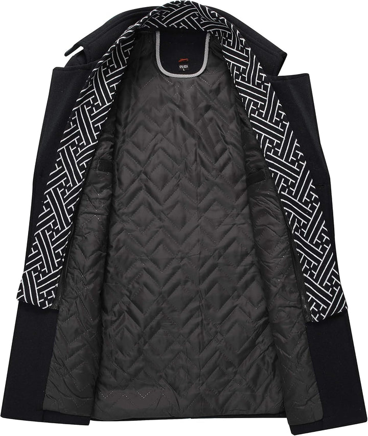 Classic Men's Winter Blazer - Luca-Black-S-State of Style