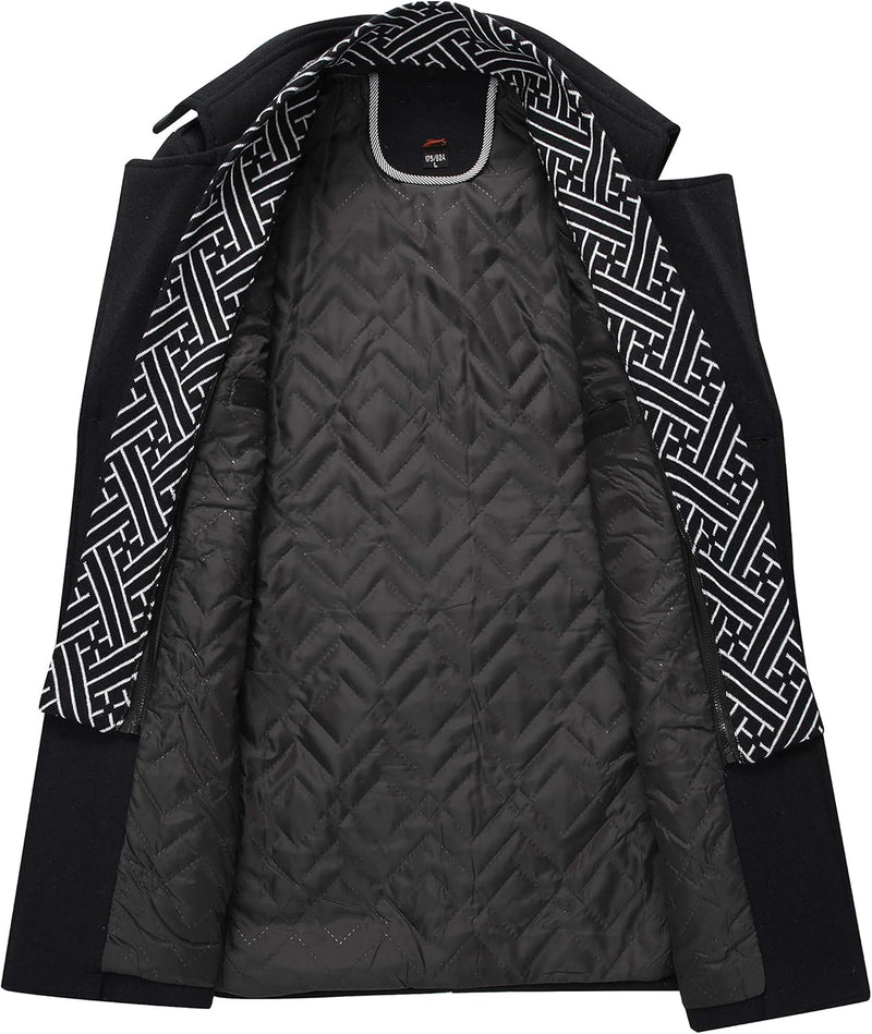 Classic Men's Winter Blazer - Luca-Black-S-State of Style