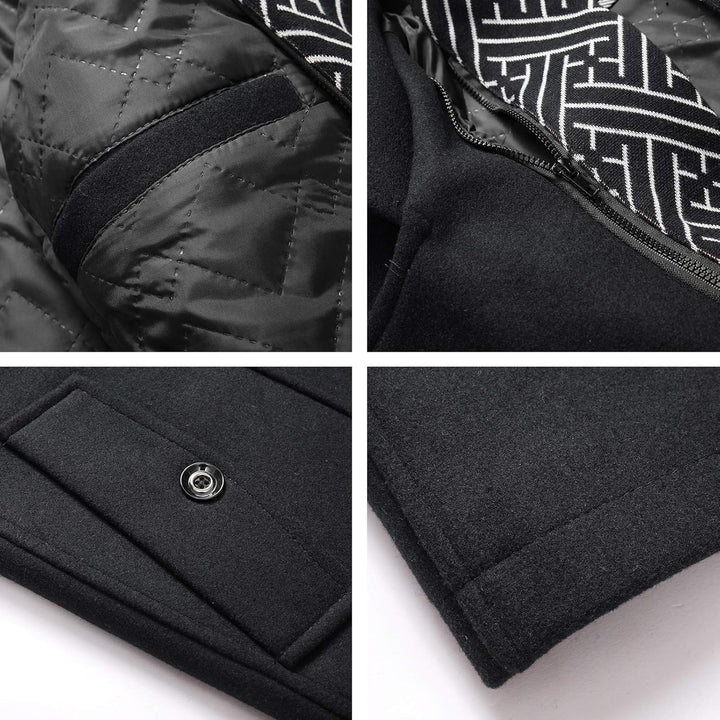 Classic Men's Winter Blazer - Luca-Black-S-State of Style