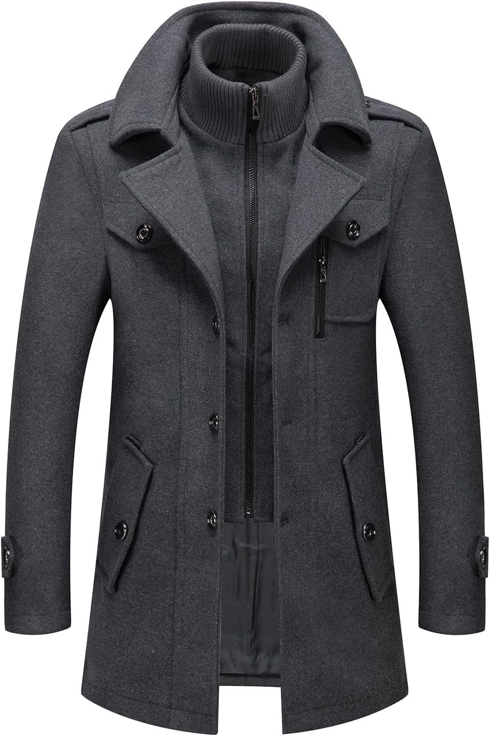 Classic Men's Winter Blazer - Luca-Black-S-State of Style