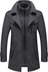 Classic Men's Winter Blazer - Luca-Black-S-State of Style