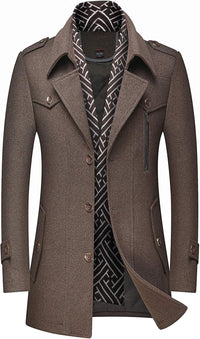 Classic Men's Winter Blazer - Luca-Brown-S-State of Style