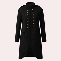Classic Mid-length Women's Coat - Elise-Black-XS-State of Style