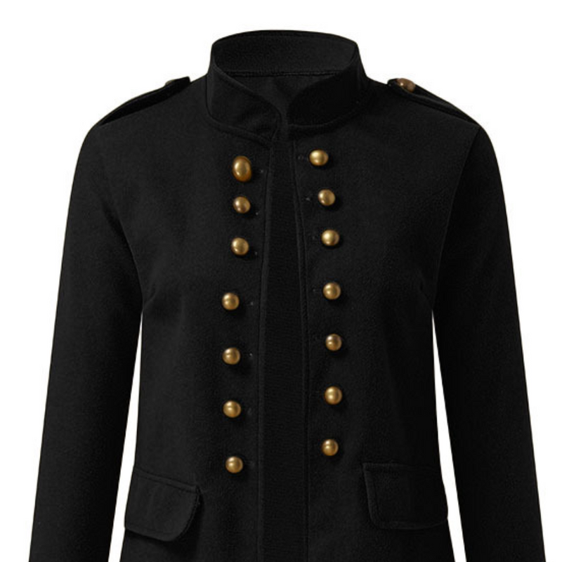 Classic Mid-length Women's Coat - Elise-Green-XS-State of Style