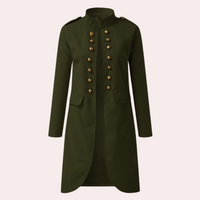 Classic Mid-length Women's Coat - Elise-Green-XS-State of Style