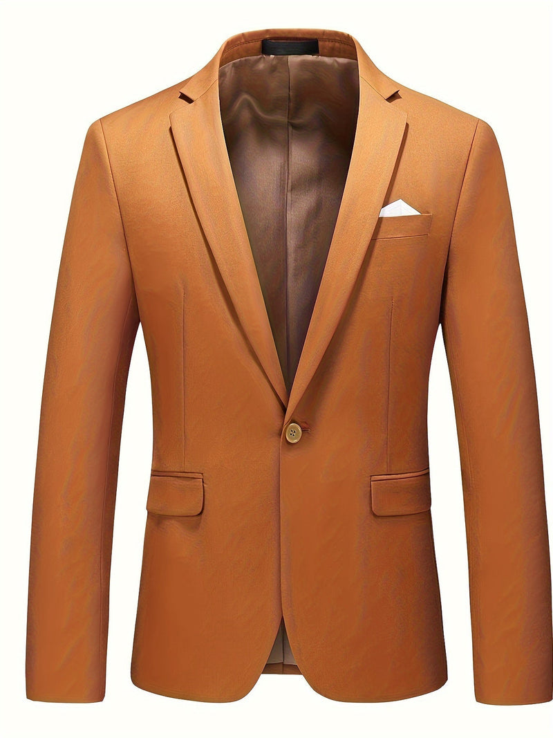 Classic Plain Men's Blazer - Floris-Brown-XS-State of Style