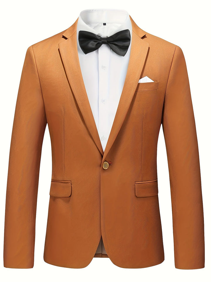 Classic Plain Men's Blazer - Floris-Brown-XS-State of Style