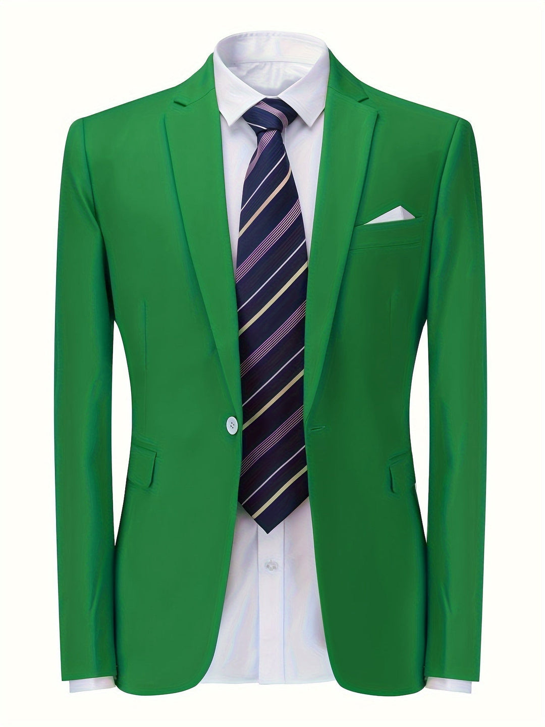 Classic Plain Men's Blazer - Floris-Green-XS-State of Style