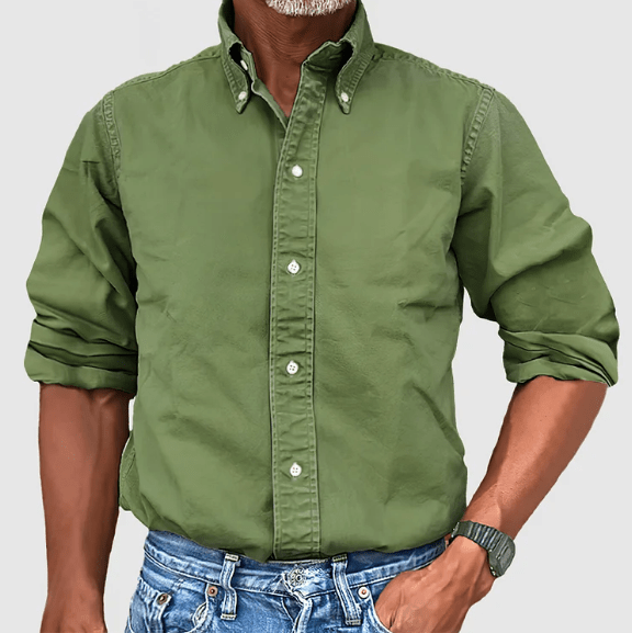 Classic Shirt with Long Sleeves - Damien-Green-S-State of Style
