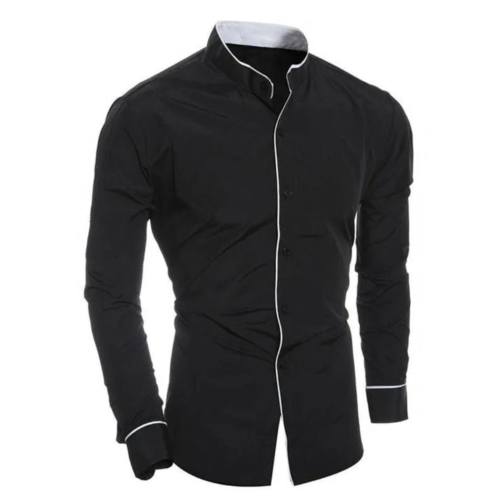 Classic Slim-Fit Shirt Jonas – Casual Elegance for Everyday Wear-Black-M-State of Style