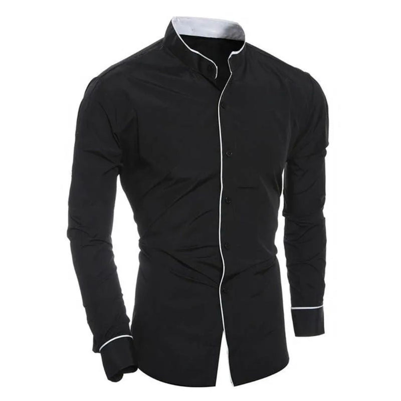 Classic Slim-Fit Shirt Jonas – Casual Elegance for Everyday Wear-Black-M-State of Style