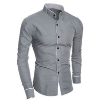 Classic Slim-Fit Shirt Jonas – Casual Elegance for Everyday Wear-Grey-M-State of Style