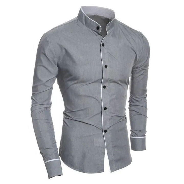 Classic Slim-Fit Shirt Jonas – Casual Elegance for Everyday Wear-Grey-M-State of Style
