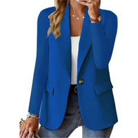 Classic Slim Ladies Blazer - Camille-Blue-S-State of Style
