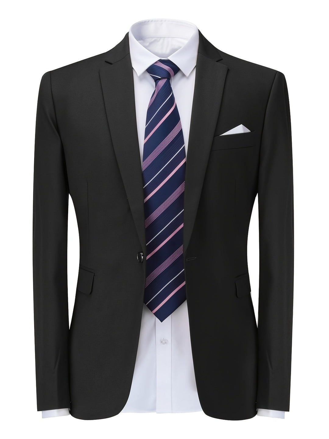 Classic Solid Men's Blazer - Floris-Black-S-State of Style