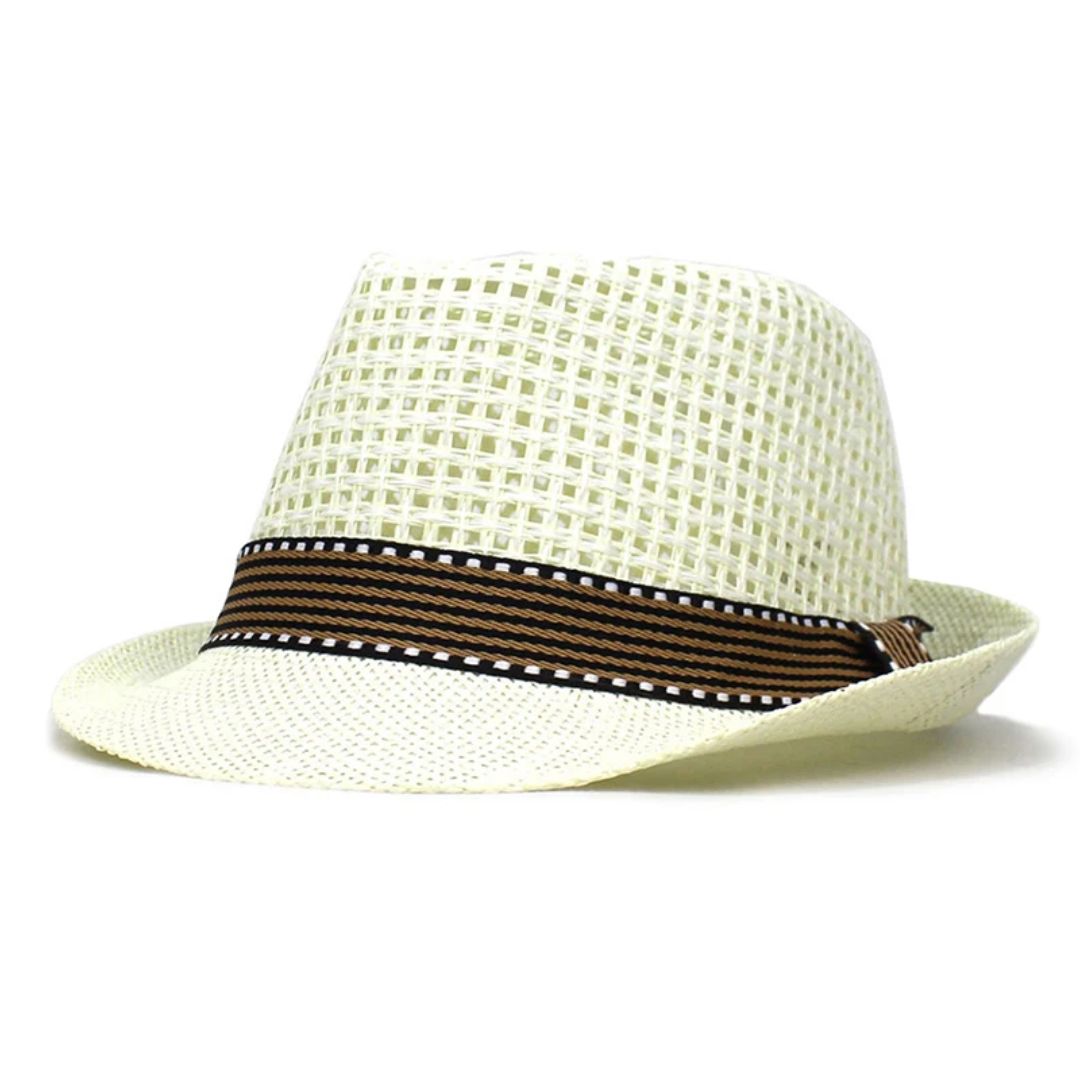 Classic Straw Jazz Hat Brandon – Retro Outdoor Style-Beige-State of Style