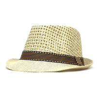 Classic Straw Jazz Hat Brandon – Retro Outdoor Style-Khaki-State of Style
