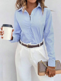 Classic Striped Women's Blouse - Larissa-XS-State of Style