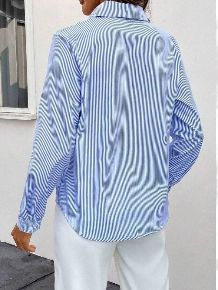Classic Striped Women's Blouse - Larissa-XS-State of Style