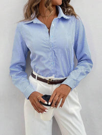 Classic Striped Women's Blouse - Larissa-XS-State of Style